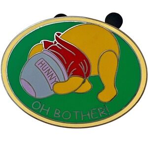 Disney Pin Winnie the Pooh Oh Bother Head in Honey Pot OE Parks Collectible